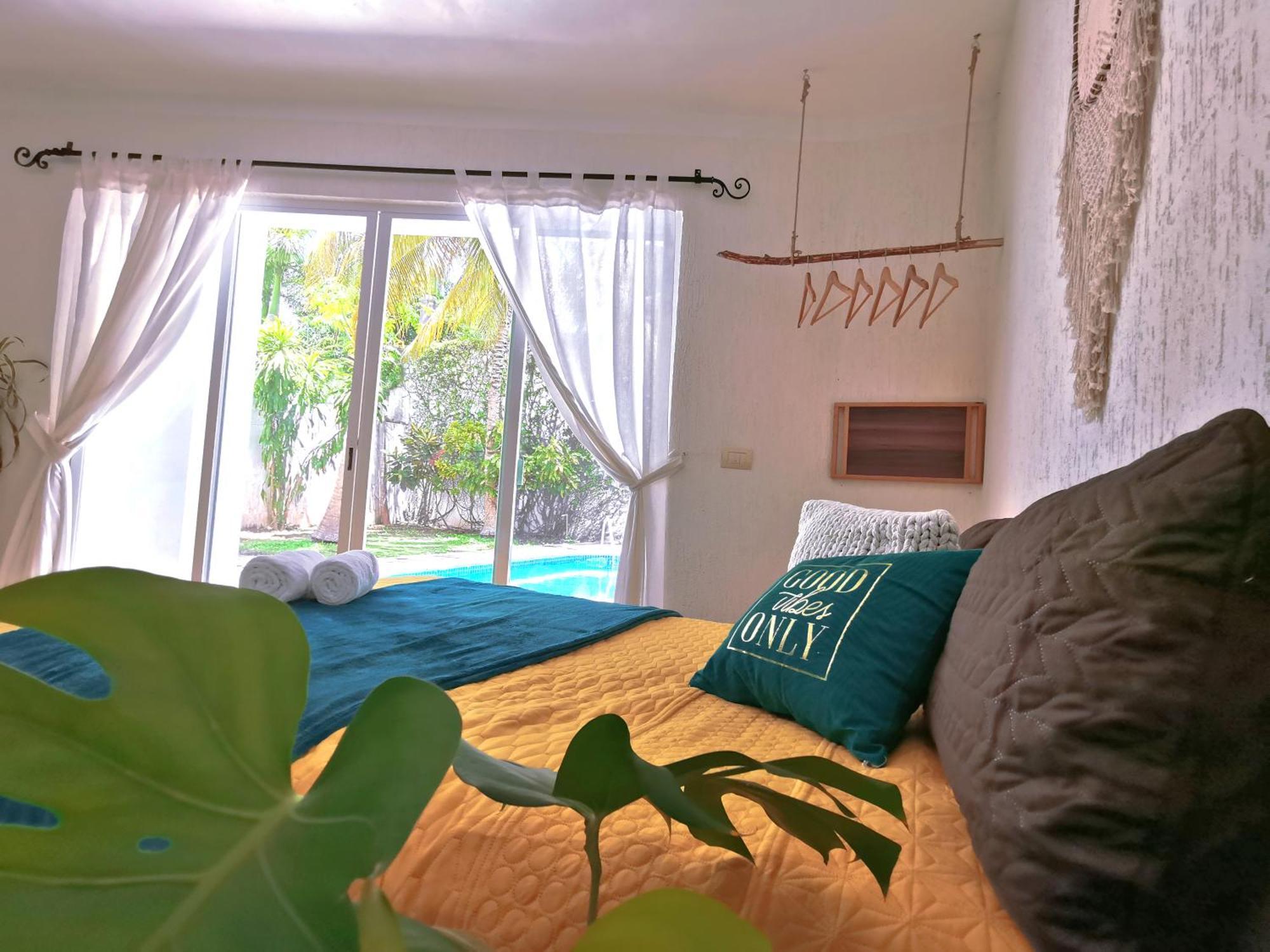 Beautiful & Cozy Near Beach Apartment Pool & Kingsize Bed Cancún Zimmer foto